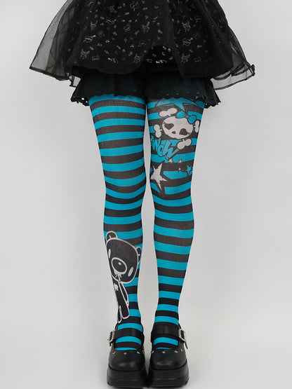 NIHON KIDS - Punk Striped Tights Harajuku Autumn Winter tights NIHON KIDS