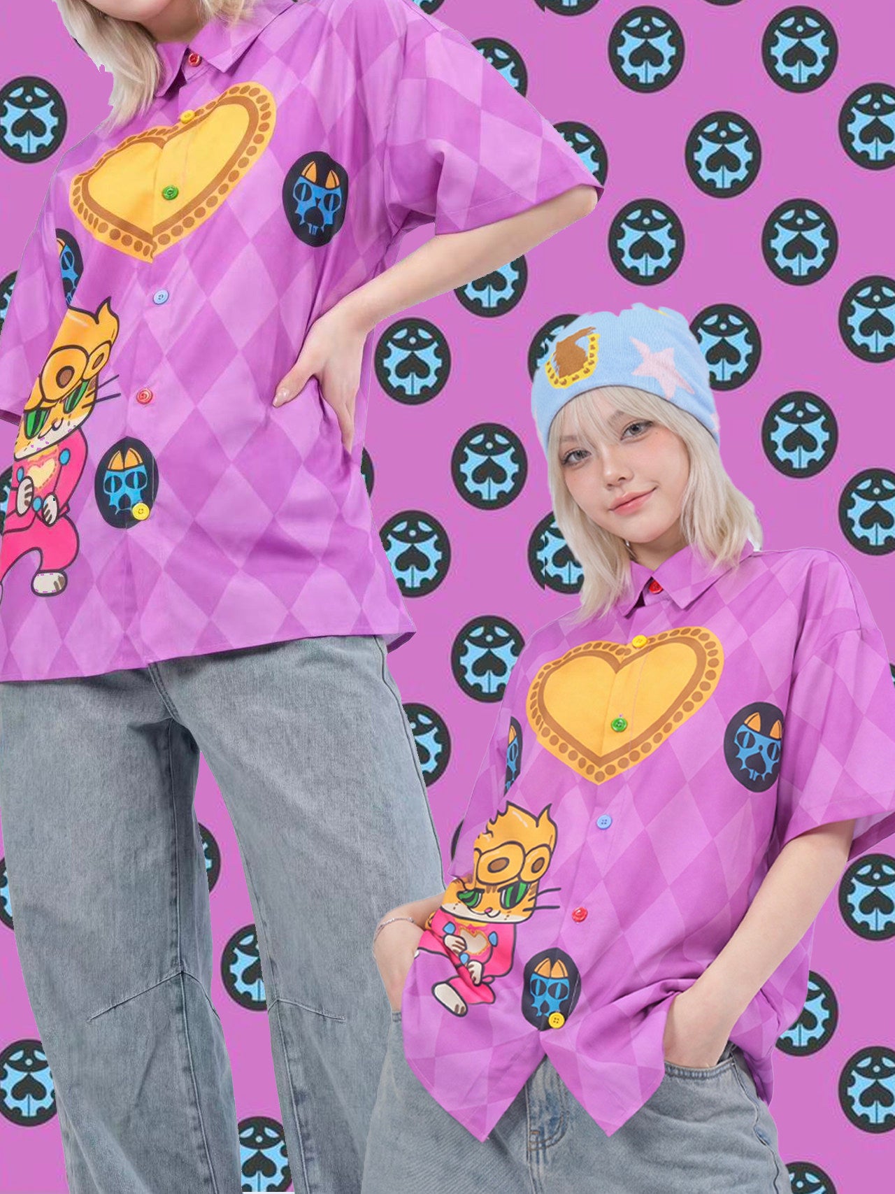 MeowMeow Bug - Pink Anime Cat Shirt shirt MeowMeow Bug