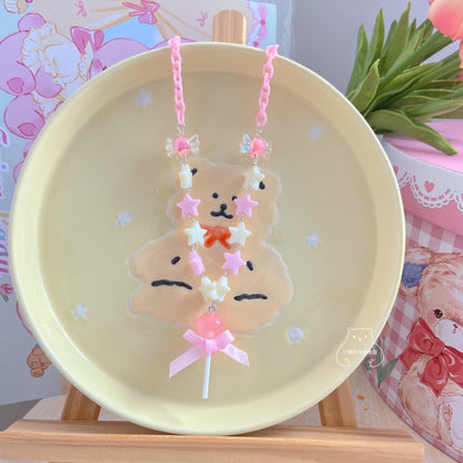 Bear Doll - Kawaii Lollipop Candy Pendant Necklace necklace Bear Doll