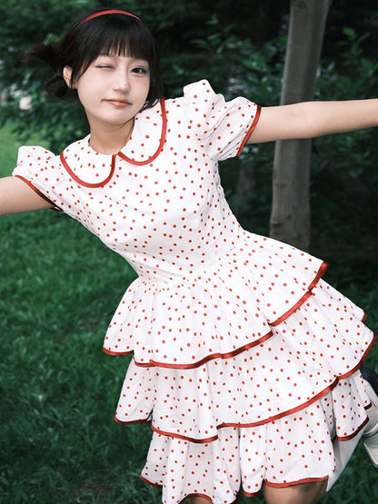 Nanjun Vintage - Sweet Peter Pan Cake Dress dress Nanjun Vintage