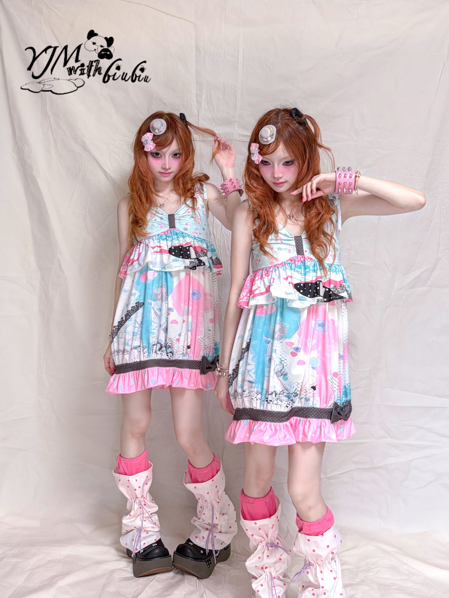 YJM with biubiu - Strawberry Blueberry Ruffle Dress dress YJM with biubiu