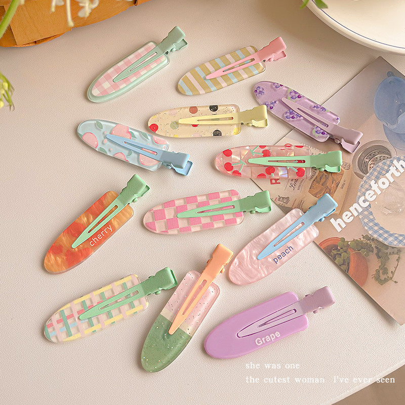 Cute Juice Acrylic Hair Clips hair clip none