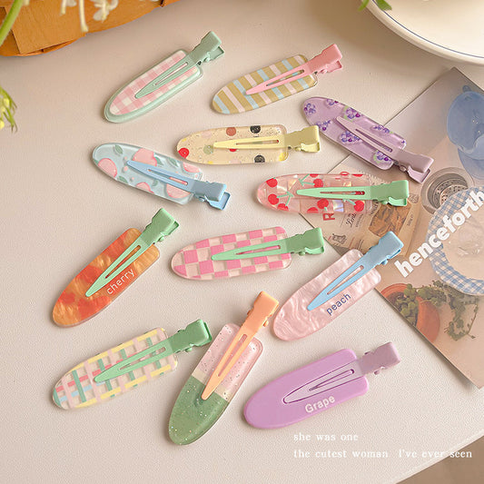 Cute Juice Acrylic Hair Clips hair clip none