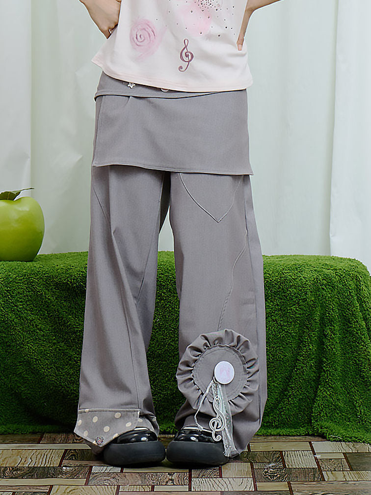Moon Meadow - Music Note Wide Leg Pants PANTS Moon Meadow S
