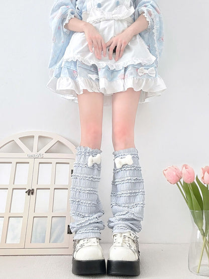 2 Bears JK Lace Leg Warmers | Cute Kawaii Sock Covers leg warmmers 2 bears