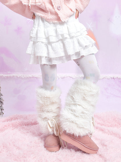 Harajuku Skirt White Lace Cake Layered Skirt Versatile Skirt skirt Moon Meadow