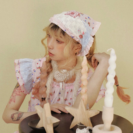 Disorder - Kawaii Lace Floral Vintage Headscarf Kerchief Disorder