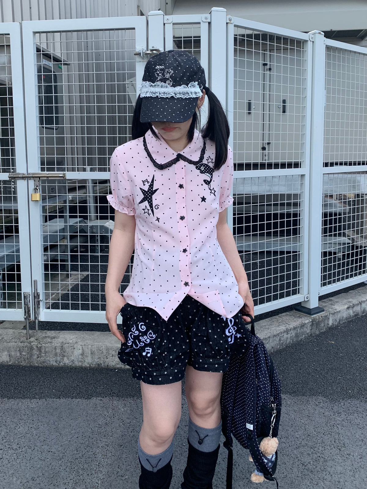 CokoStore - Pink Polka Dot Dolphin Peter Pan Shirt shirt coko store