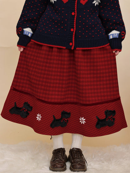 SemenCoicis - Kawaii Puppy Plaid Skirt skirt SemenCoicis