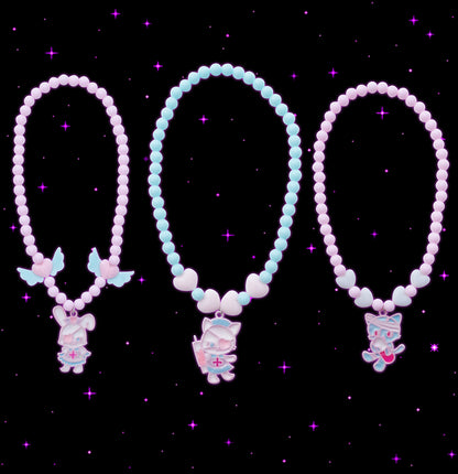 NIHONKIDS - Fairy Decora Beaded Pastel Choker Necklace necklace NIHON KIDS