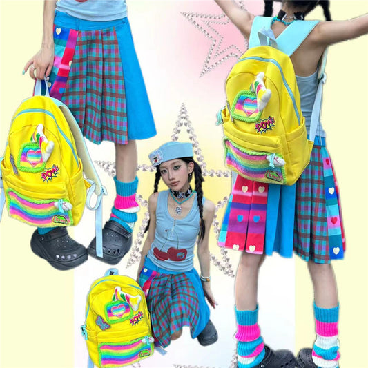 Hottie - Decora Kei Rainbow Star Backpack backpack Hottie