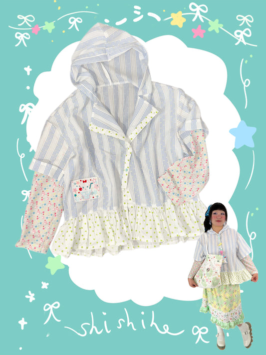 Shishihshop - Loose Layered Look Shirt Top shirt shishihshop