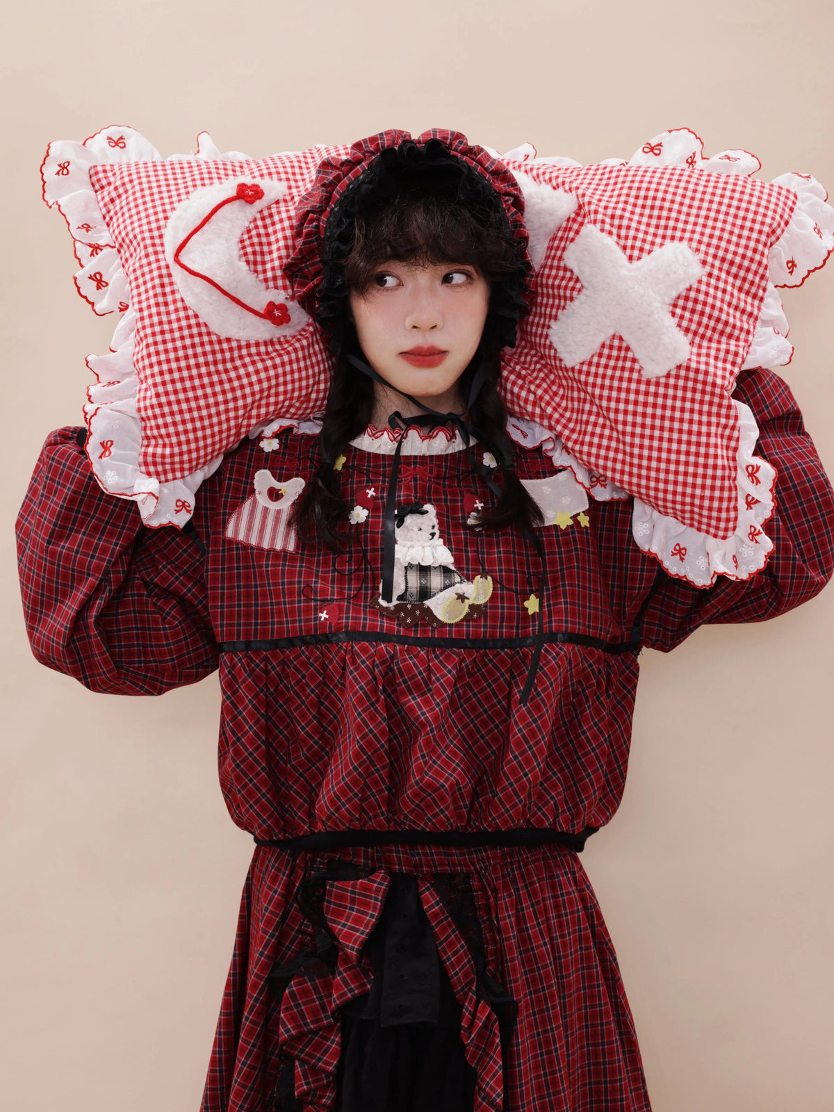 SemenCoicis - Vintage Patchwork Embroidered Plaid Shirt shirt SemenCoicis