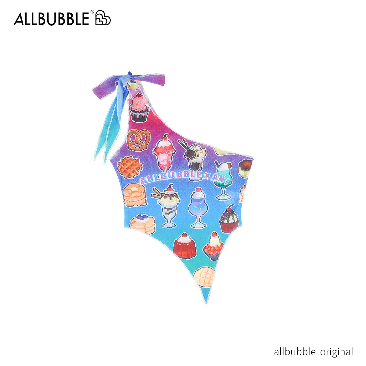 Allbubble - Fruity Mesh One Shoulder Top tank top Allbubble