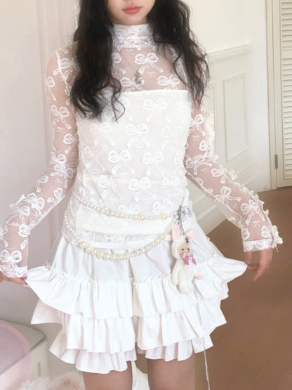 Daytoday Everyday Institute Harajuku Layered Shorts Puff Under Pants Cotton Shorts shorts daytoday everyday institute