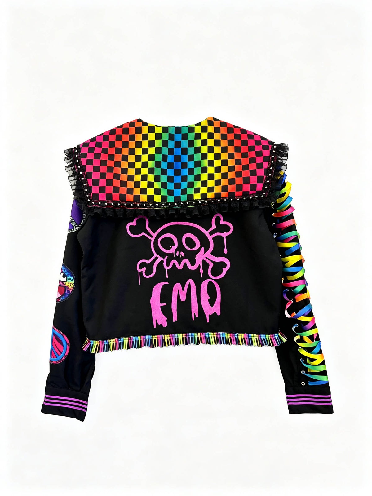 Red Devil - Neon Rainbow Patchwork Sailor Set shirt Red Devil