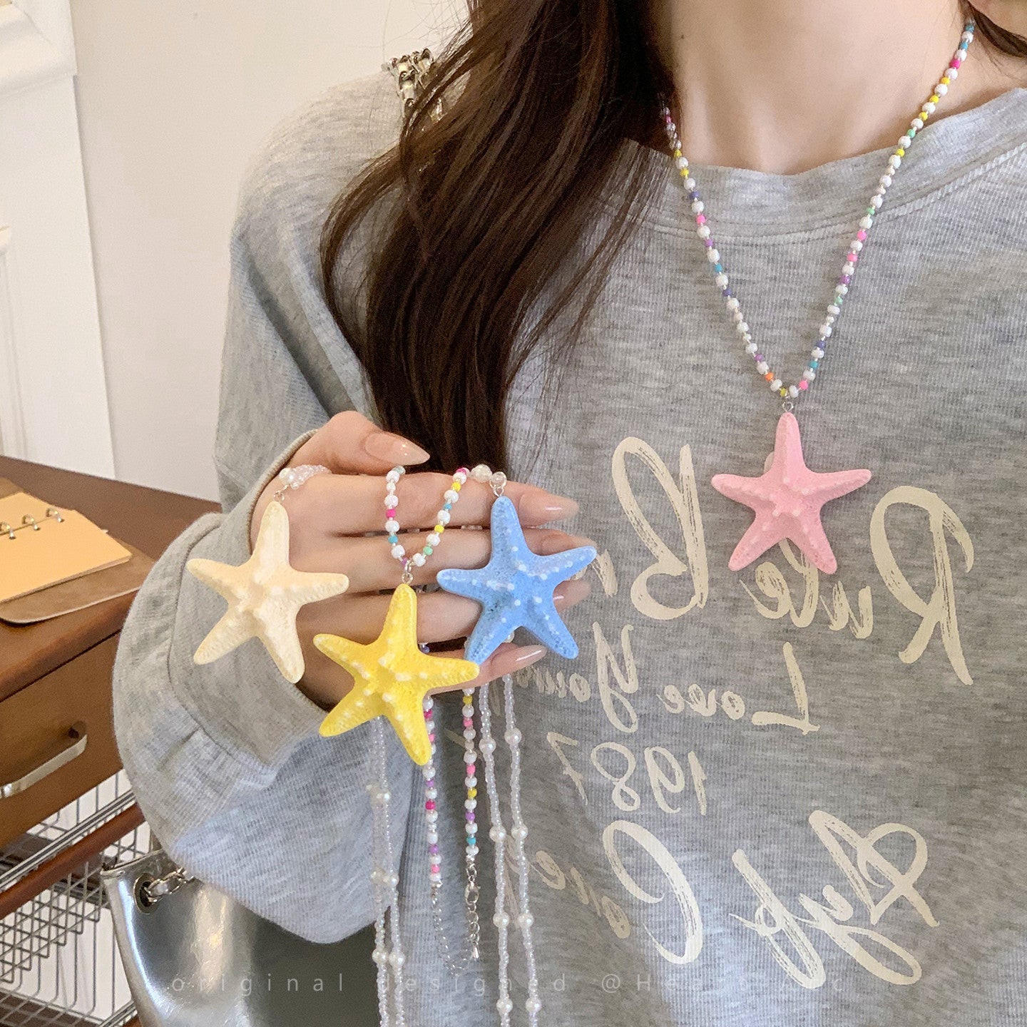 Flipped - Dopamine Beaded Starfish Necklace necklace Flipped