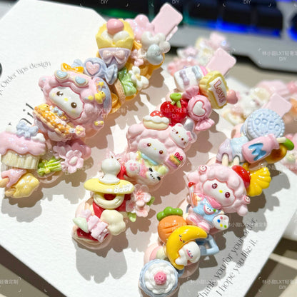 LXT - Cream Hair Clip Blind Box 5pcs hair clip LXT