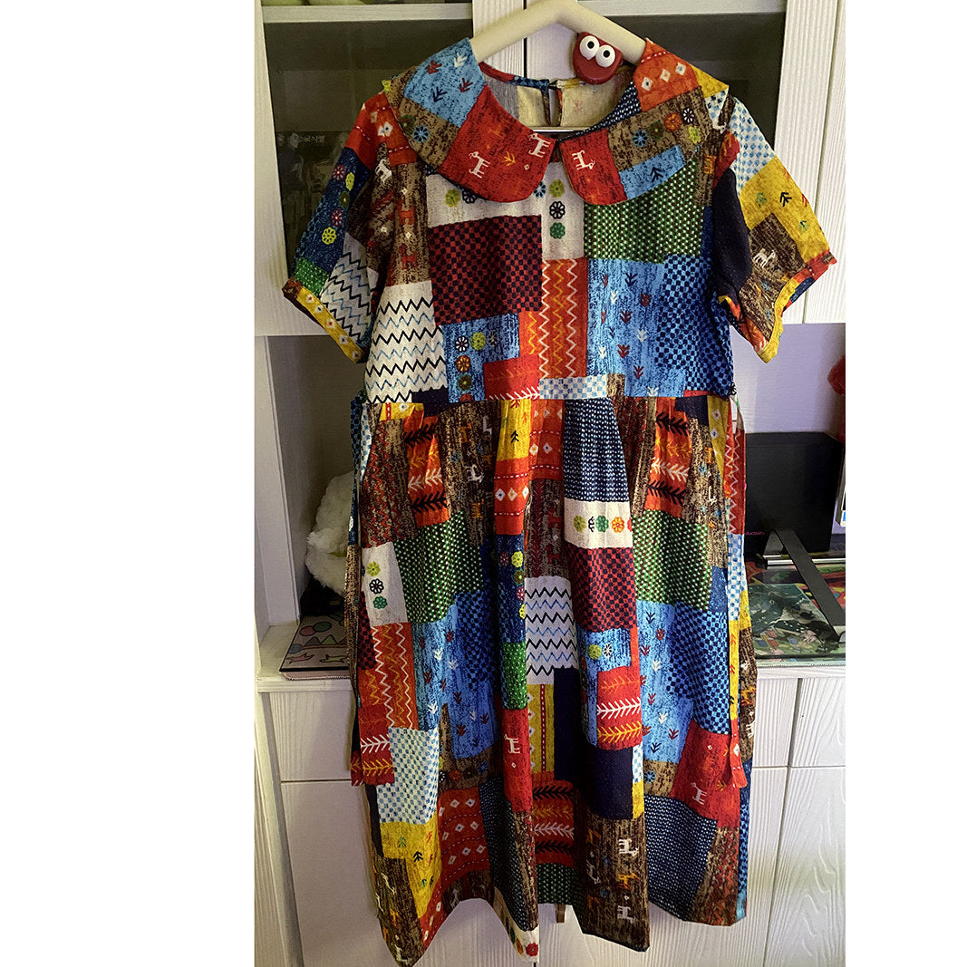 Toothshop - Retro Nepal Patchwork Print Dress dress toothshop