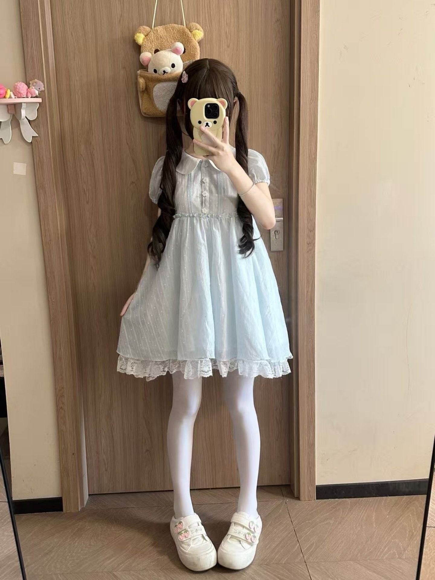 Blurred Bear - Light Blue Princess Dress dress Blurred Bear