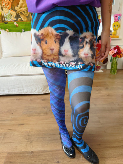 bunnybunnygun - Y2K Hamster Graphic Mini Skirt skirt bunnybunnygun