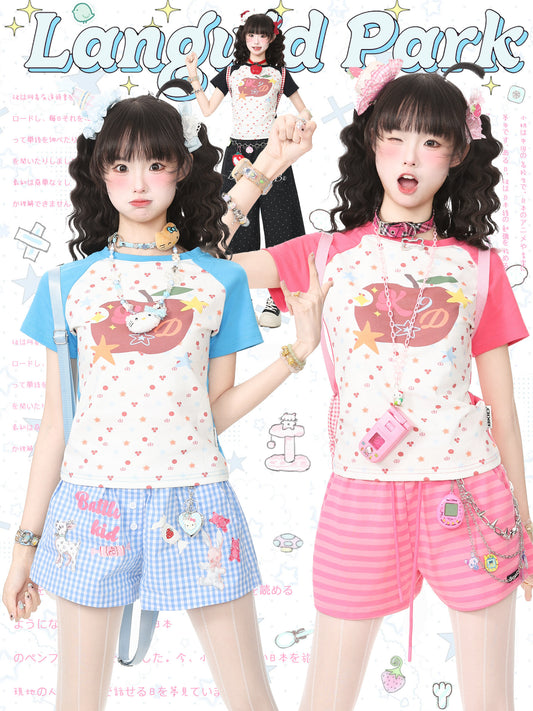 Languid Park - Star Print Sweet Tee shirt Languid Park
