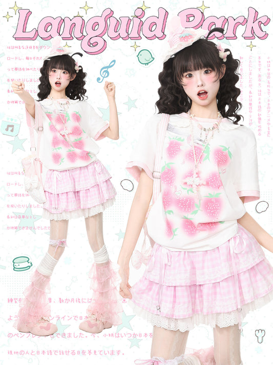 Languid Park - Strawberry Wing Charm Tee