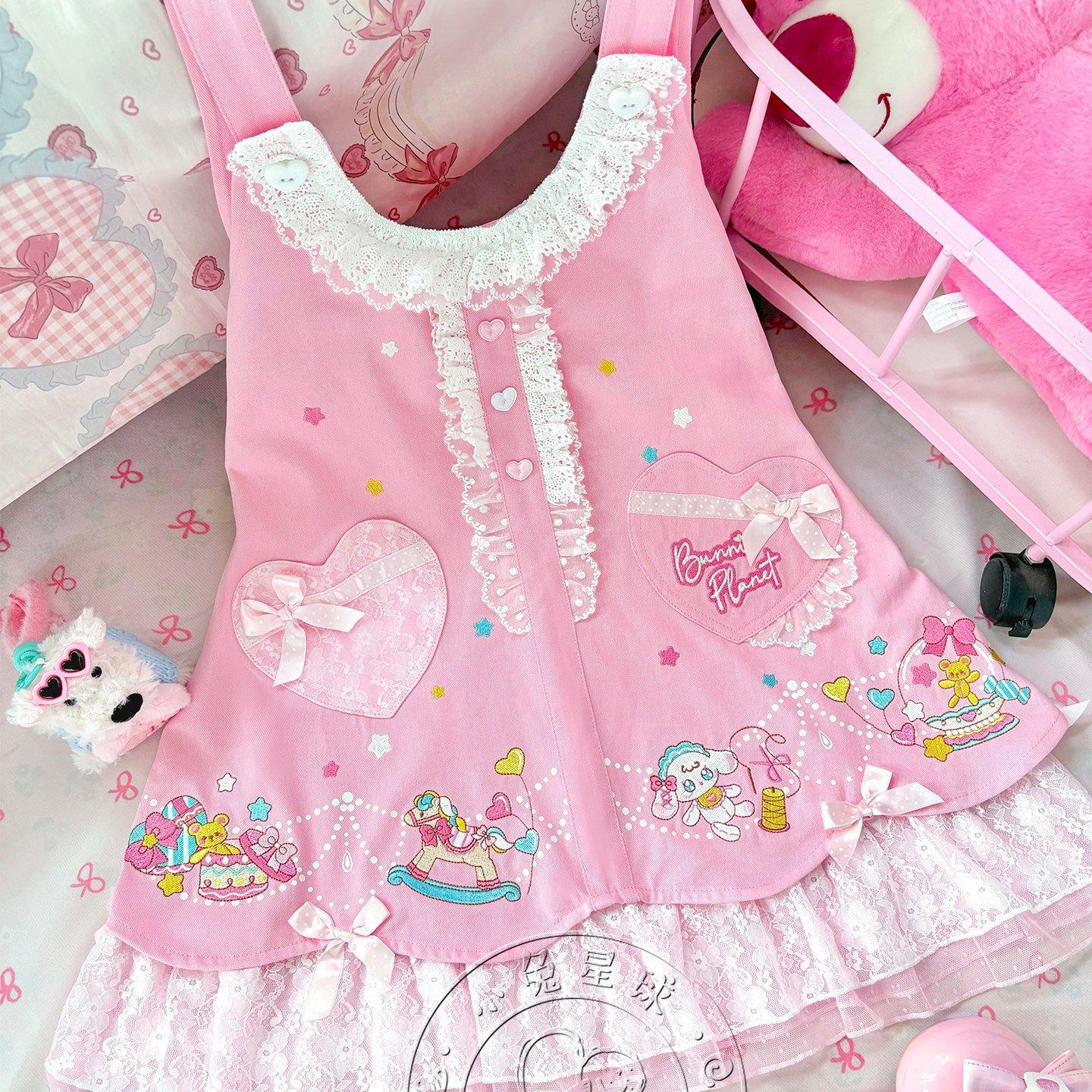 Bunny Planet - LULU Bunny Lace Suspender Dress dress bunnyplanet
