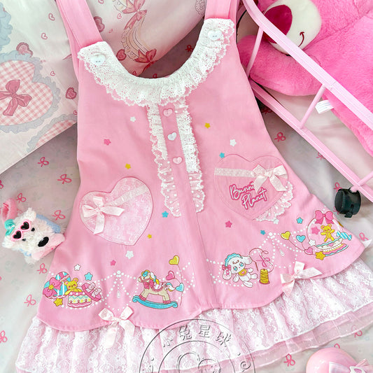Bunny Planet - LULU Bunny Lace Suspender Dress dress bunnyplanet