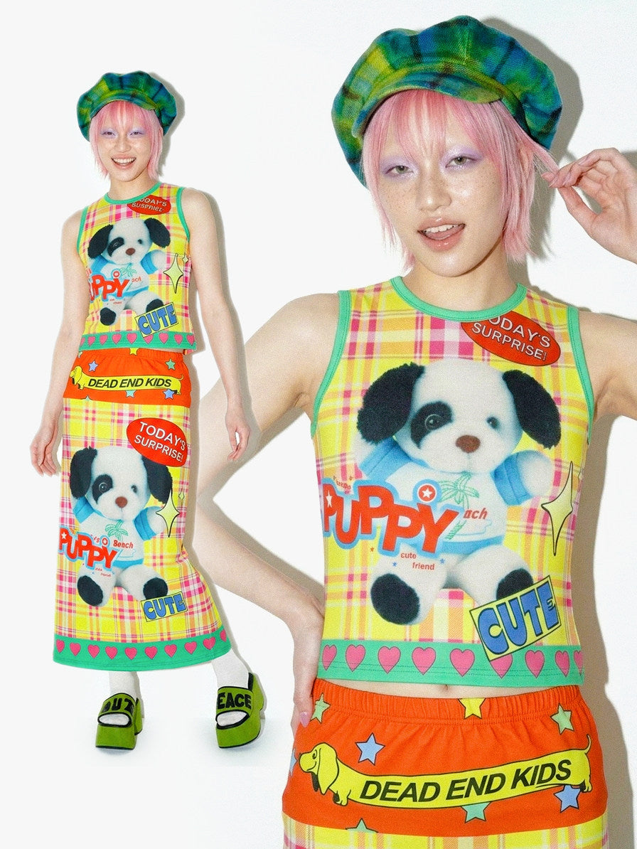DeadEndKids - Cyber Graphic Slim Tank Top camisole DeadEndKids