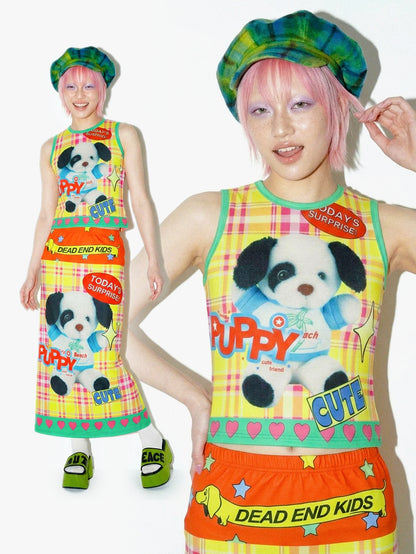 DeadEndKids - Cyber Graphic Slim Tank Top camisole DeadEndKids