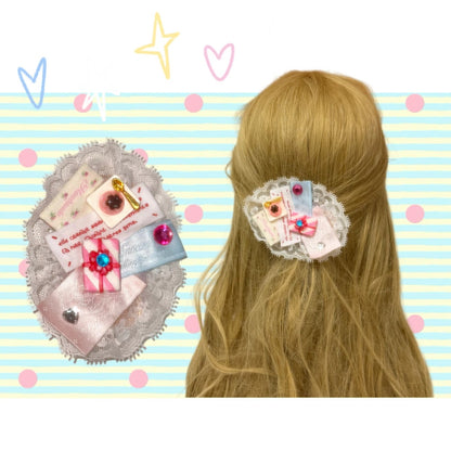 Salty Gummy - Y2K Lace Rhinestone Hair Clip hair clip Salty Gummy