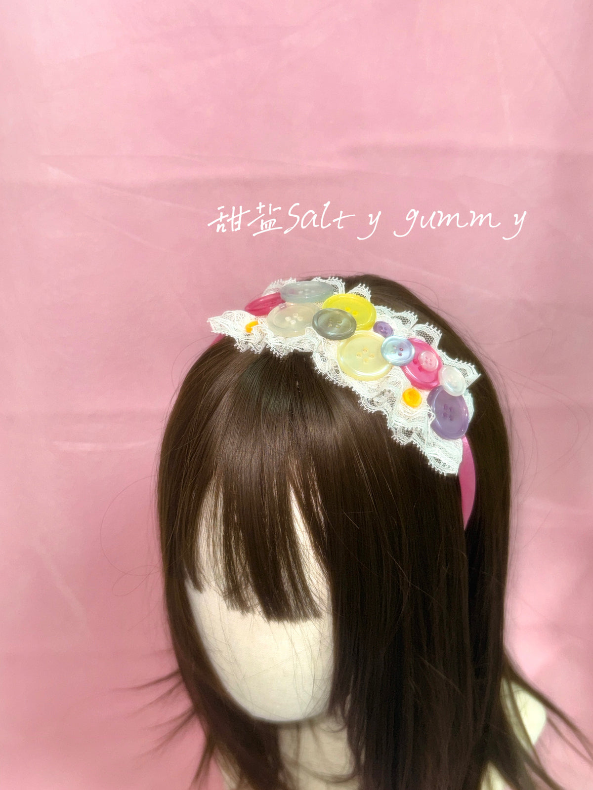 Salty Gummy - Vintage Button Lace Headband headband Salty Gummy