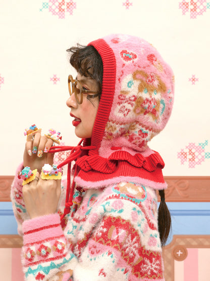 Lutra Jump - Decora Faux Fur Bunny Bonnet hat Lutra Jump