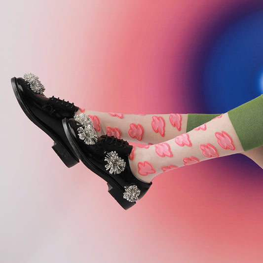 TaoLeSi - Decora Kei Sheer Calf Socks sock TaoLeSi