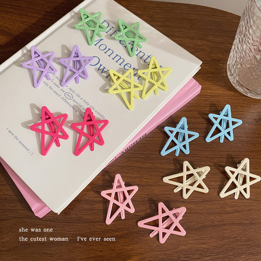 DuoFeiMao - Decora Kei Colorful Star Hair Clip hair clip duofeimao