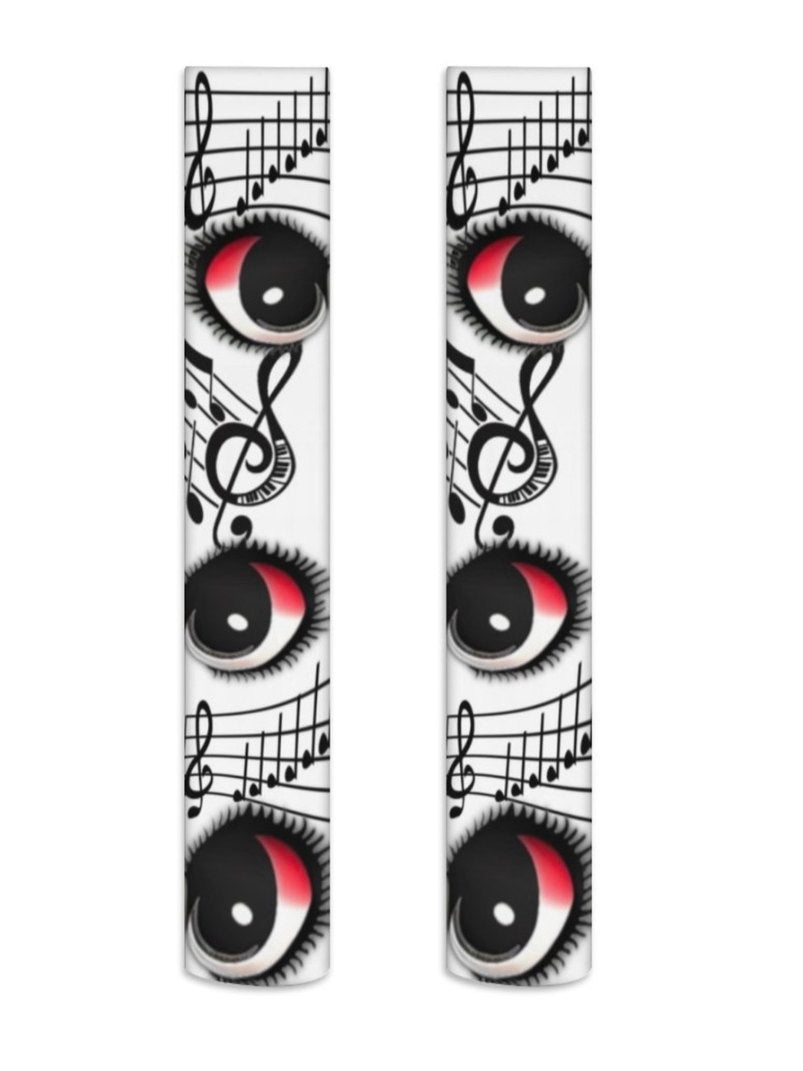ki00bi00 - Dreamcore Red Eye Music Note Tights socks ki00bi00