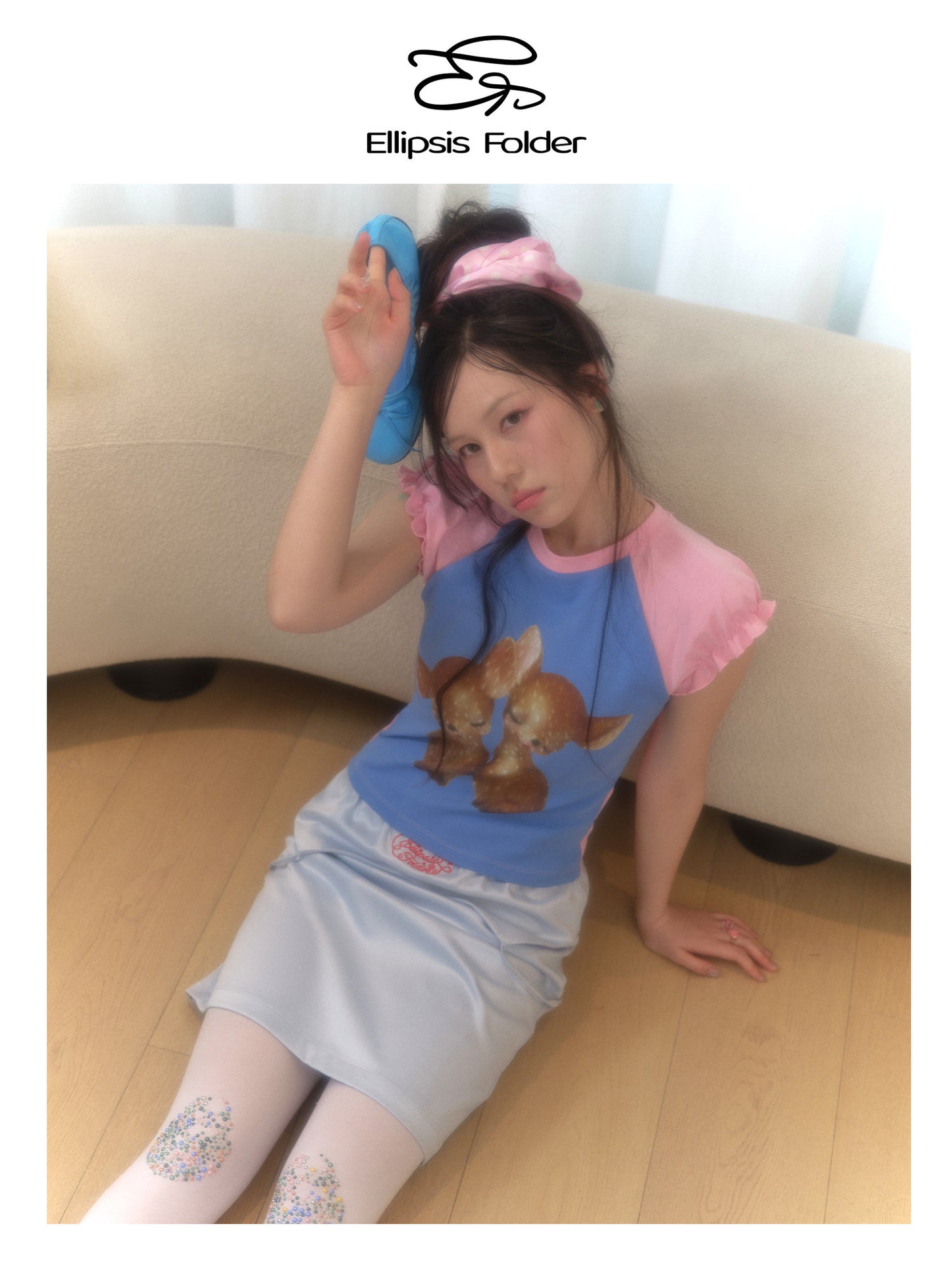 EllipsisFolder - Contrast Raglan Puff Tee shirt Ellipsis Folder