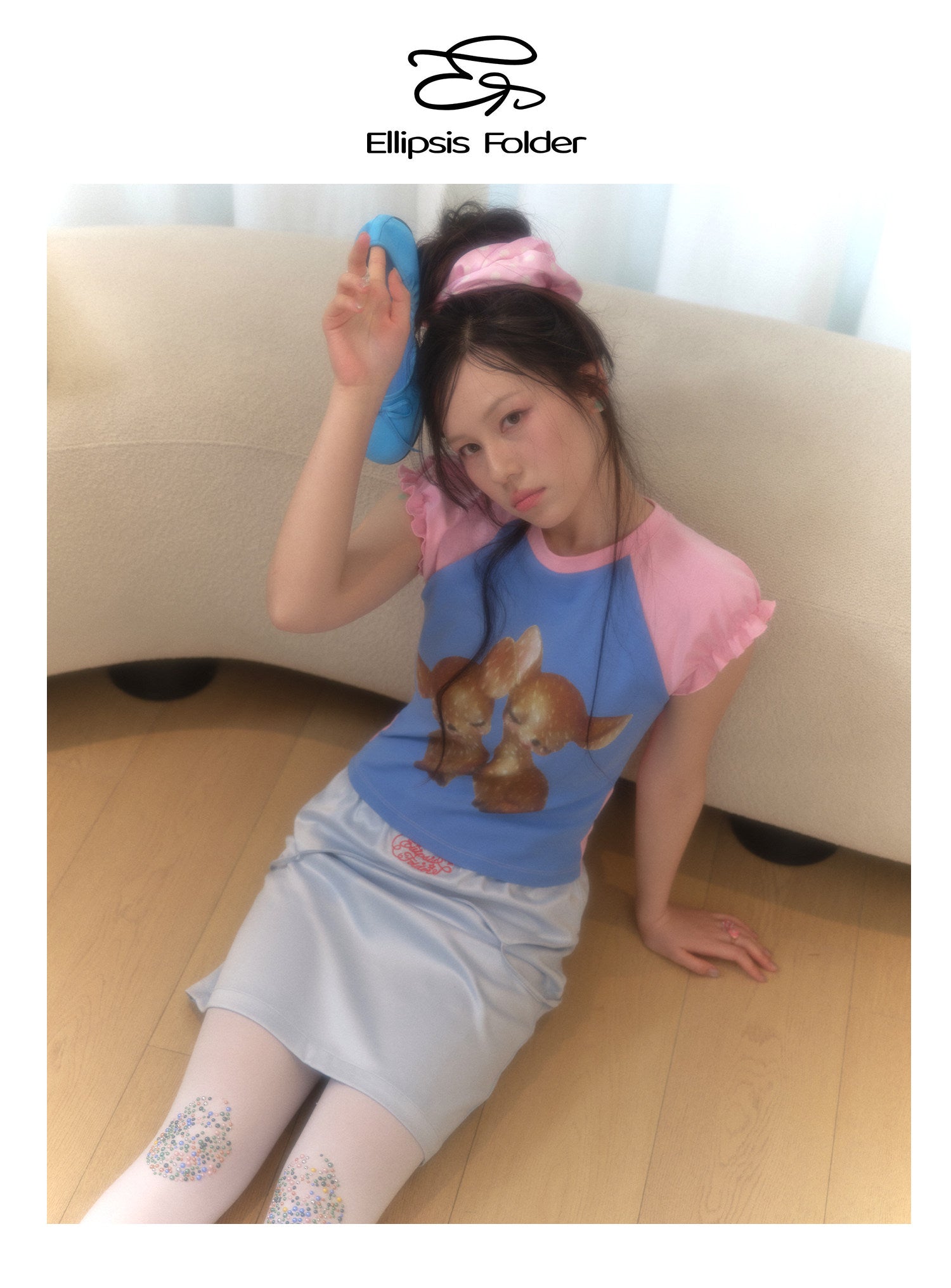 EllipsisFolder - Contrast Raglan Puff Tee shirt Ellipsis Folder