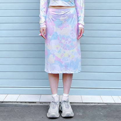 Rainbow Universe RUX - Pastel Decora Long Sleeve Skirt Set set Rainbow Universe RUX Skirt M
