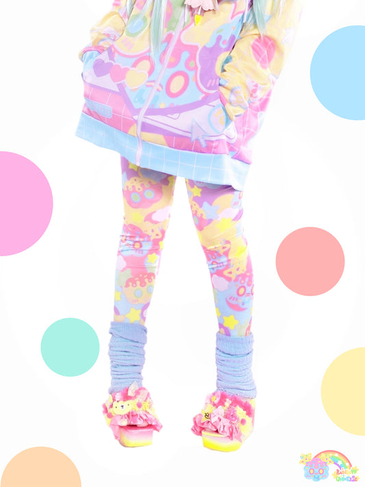 Rainbow Universe RUX – Decora Kei Pastel Macaron Leggings pants Rainbow Universe RUX