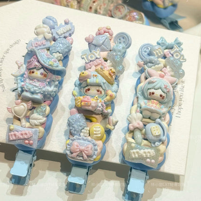 LXT - Cream Hair Clip Blind Box 5pcs hair clip LXT