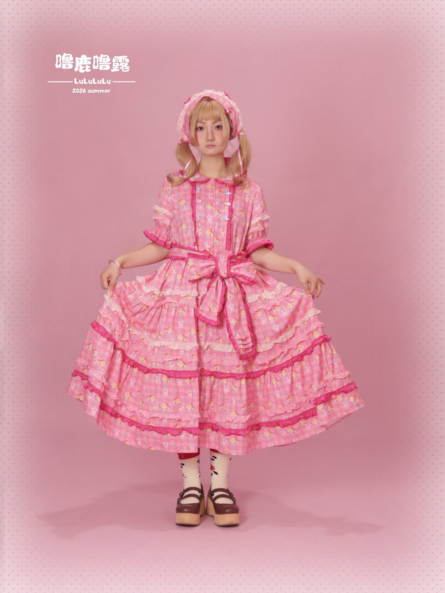 Lulululu - Fairy Tale Print Cotton Lolita Dress dress LULULULU