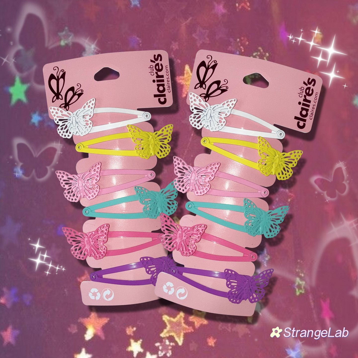 strangelab - Y2K Butterfly Hair Clips Set hair clip strangelab