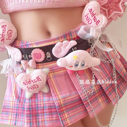 Hidden - Y2K Pink Bow Waist Belt for Decora & Subculture Looks belt hidden