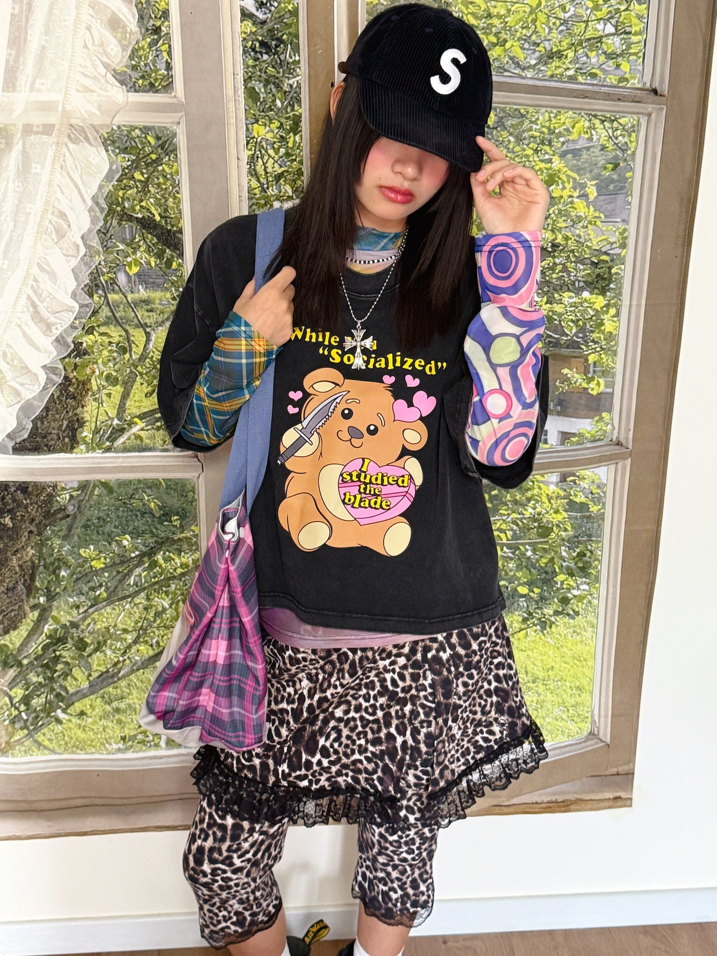 bunnybunnygun - Washed Graphic T-Shirt tee bunnybunnygun