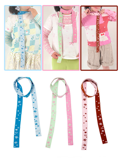 shishihshop - Colorful Double-Sided Knit Scarf scarf shishihshop