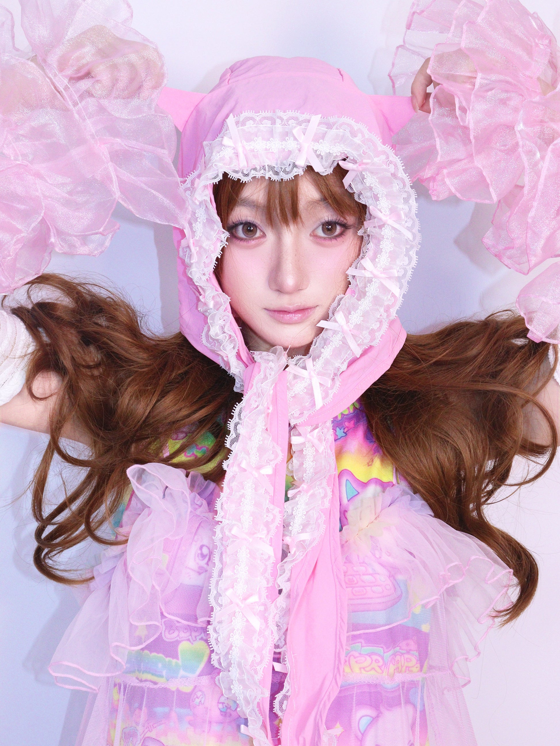 Leerroo - Strawberry Devil Cat Ear Sun Hat hat Leerroo