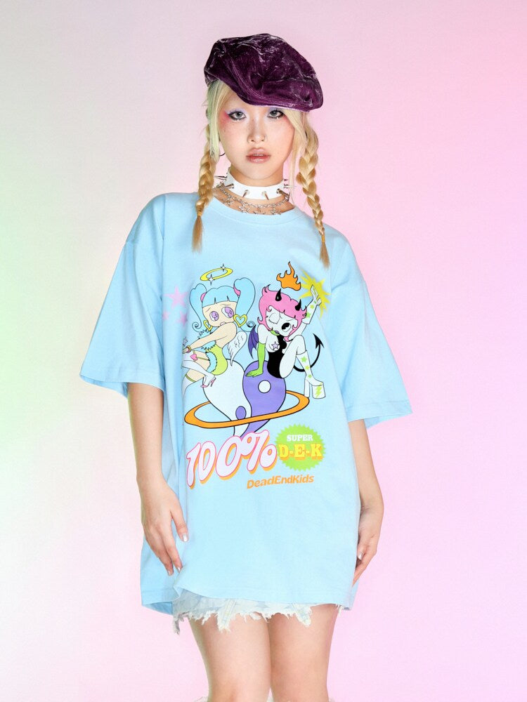 DeadEndKids - Cartoon Print Oversized Tee tee DeadEndKids