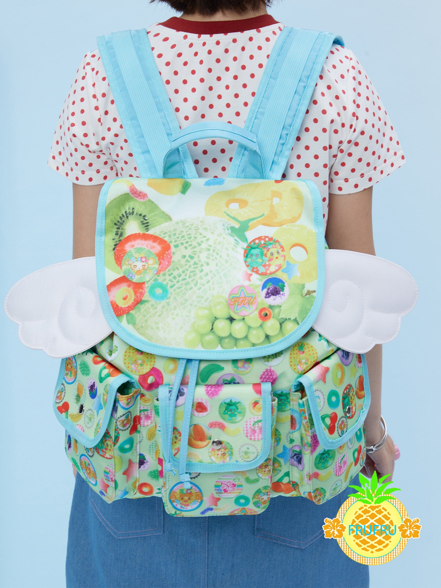 frufru - Kawaii Fruit Wing Backpack bag frufru